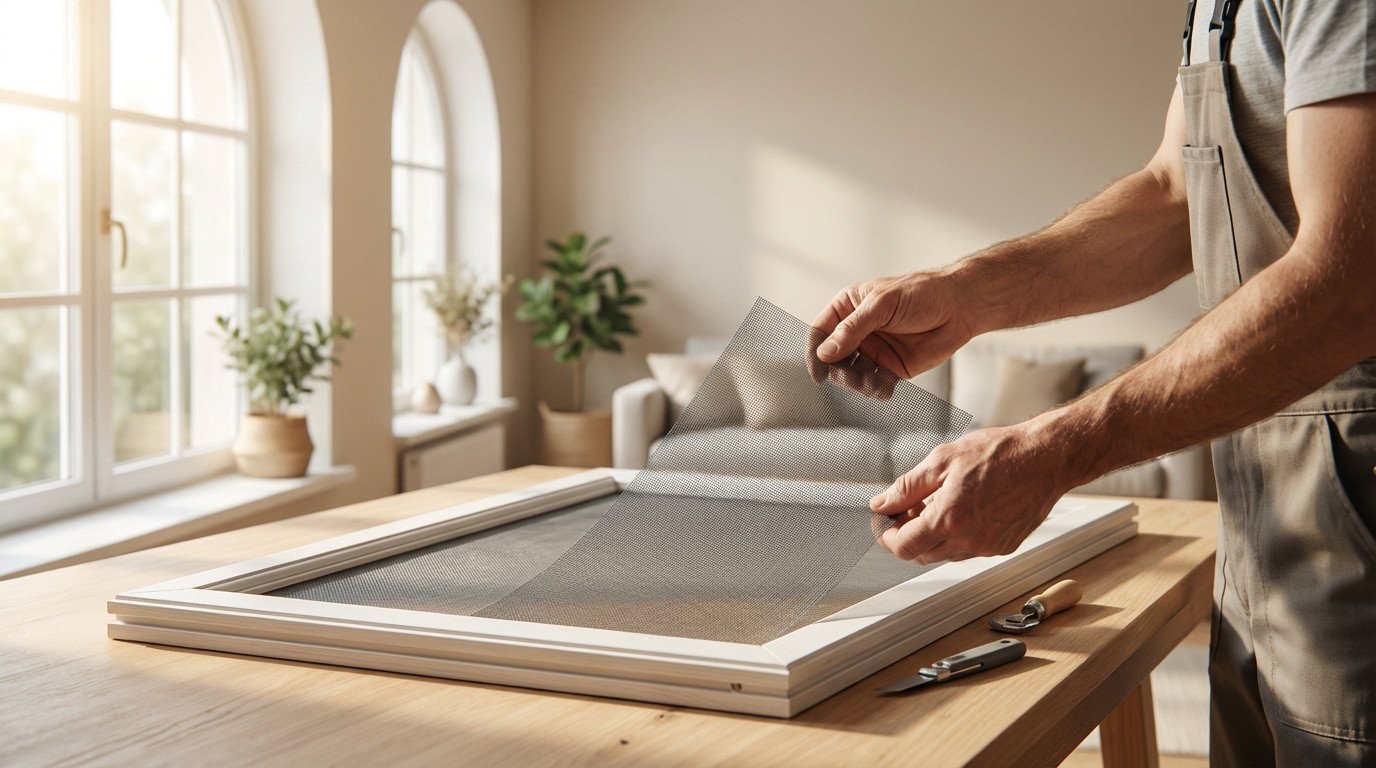 Fabriquer une moustiquaire fenêtre cintrée sur mesure