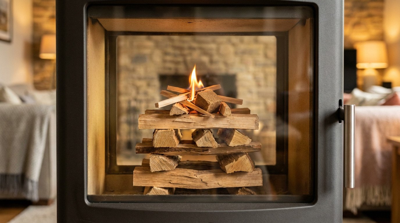 Allumer un poele à bois : la méthode inversée