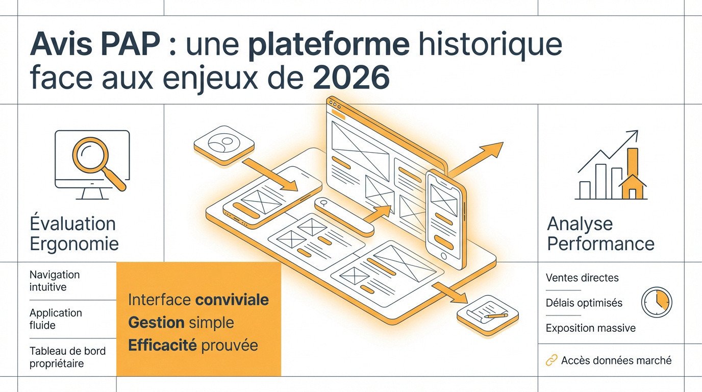 Interface de la plateforme immobilière PAP pour la vente entre particuliers