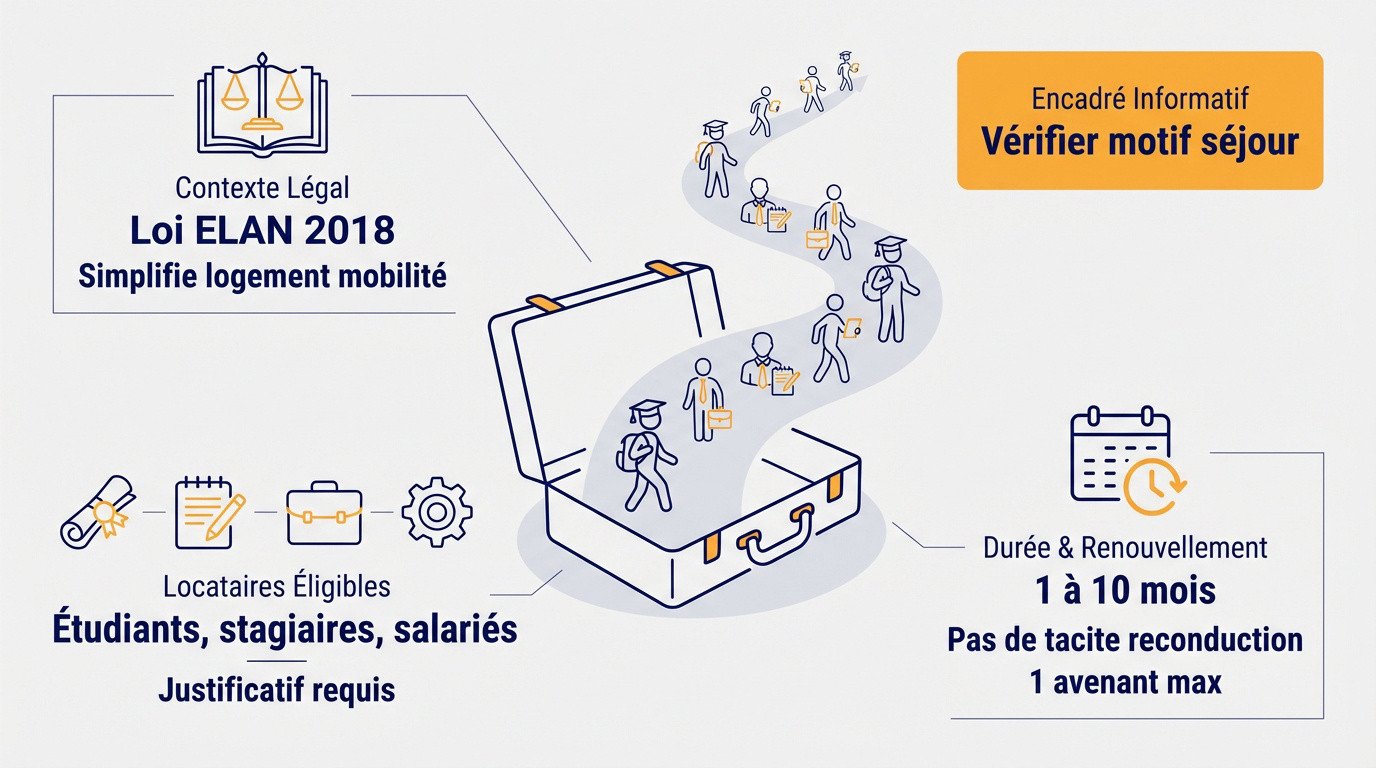 Illustration de la loi ELAN favorisant la mobilité et l'accès au logement meublé