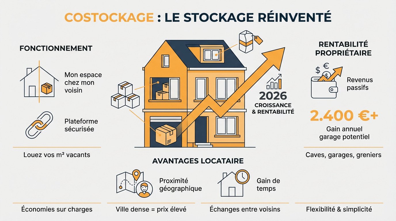 Espace de costockage sécurisé dans un garage de particulier
