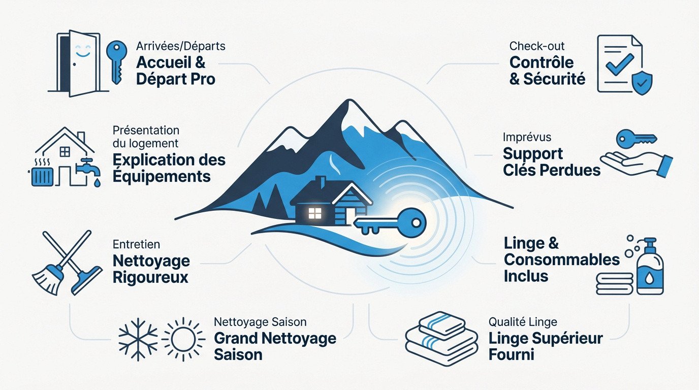 Gestion locative sereine et services de conciergerie haut de gamme à Montgenèvre