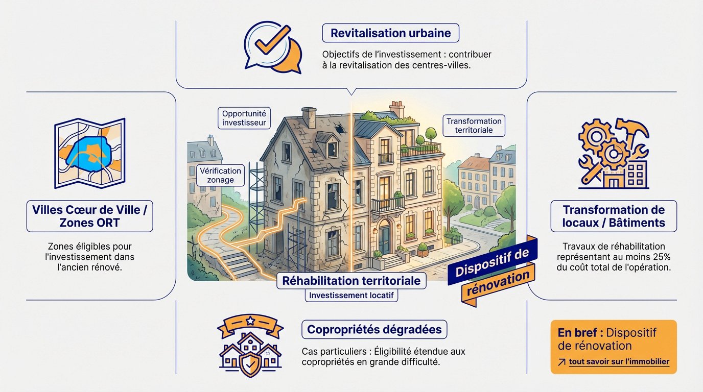 Rénovation énergétique d'un immeuble ancien en loi Denormandie