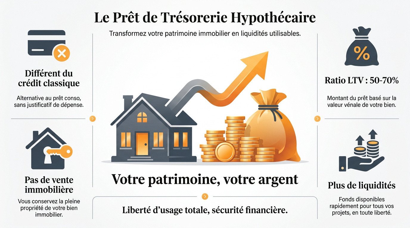Illustration d'un projet de financement par prêt de trésorerie hypothécaire