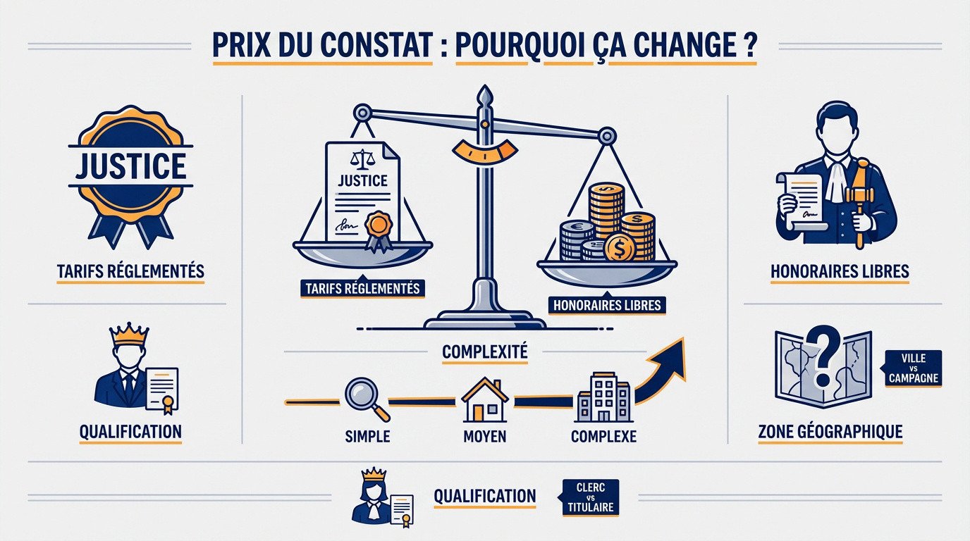 Facteurs de variation du prix d'un constat