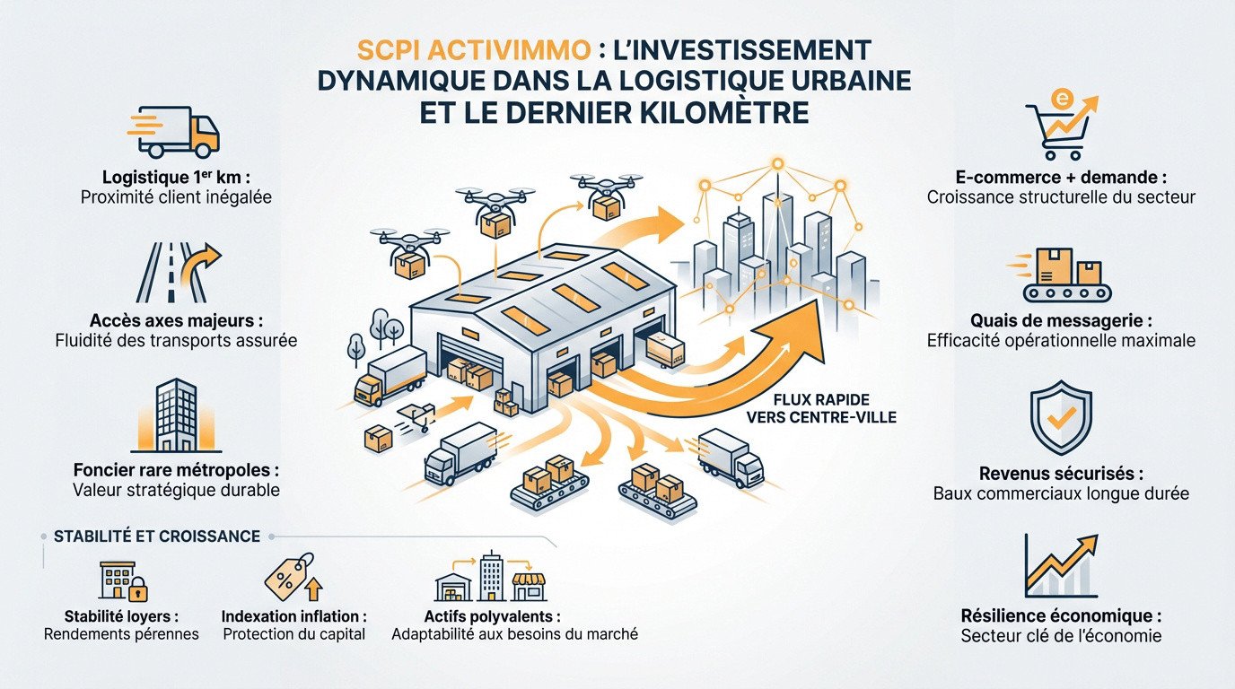 Entrepôt de logistique urbaine ActivImmo pour la livraison du dernier kilomètre