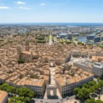 acheter un bien immobilier à Montpellier quartiers vue aérienne