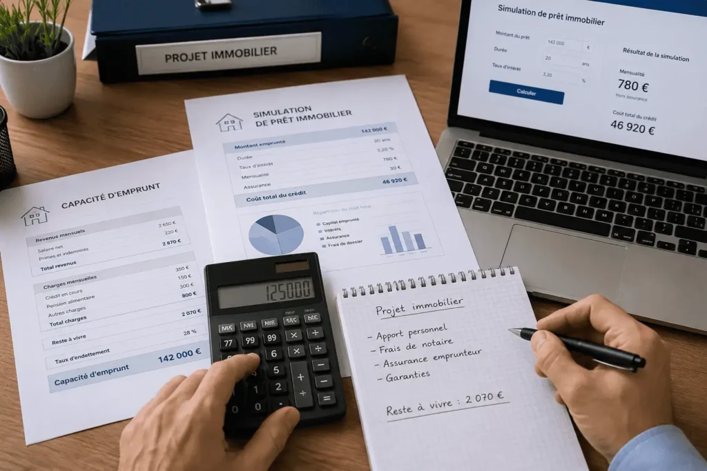 calcul capacité emprunt fonctionnaire taux endettement