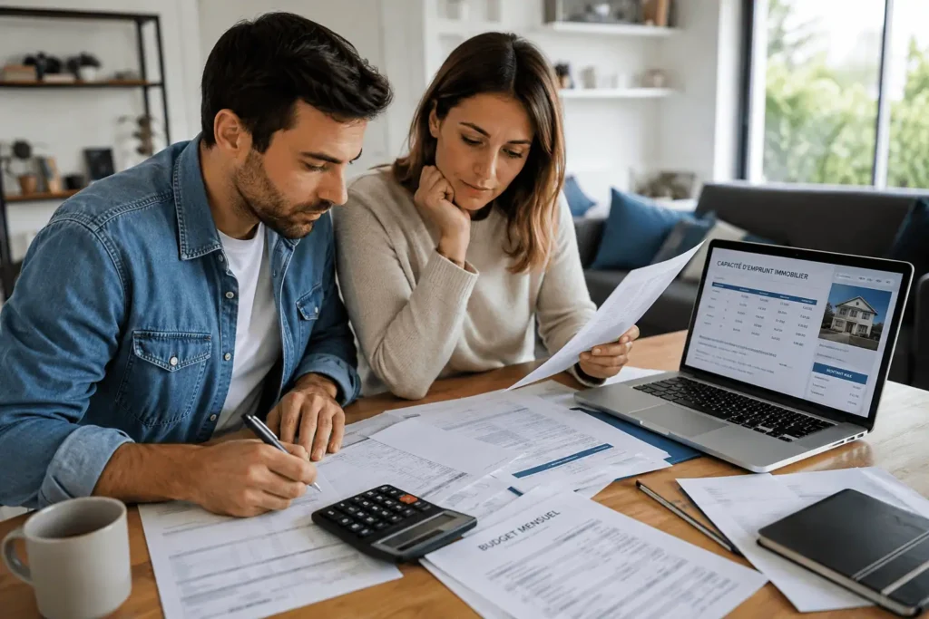 calculer capacité emprunt 2 salaires couple immobilier