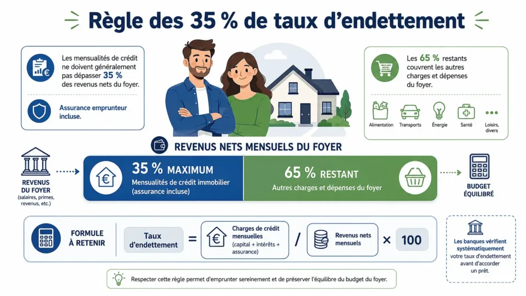 taux dendettement 35 calcul couple prêt immobilier