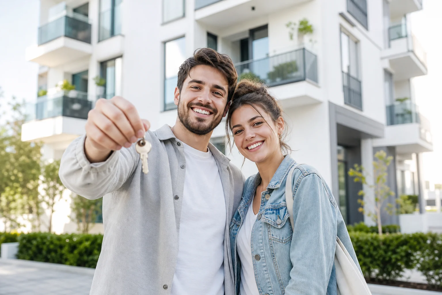 Les avantages concrets du statut du bailleur privé Couple bénéficiant des avantages du statut du bailleur privé pour leur investissement