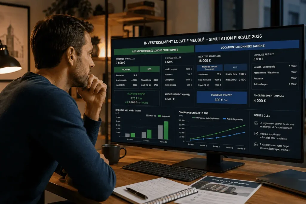 choisir régime LMNP profil investisseur micro-BIC ou réel simplifié